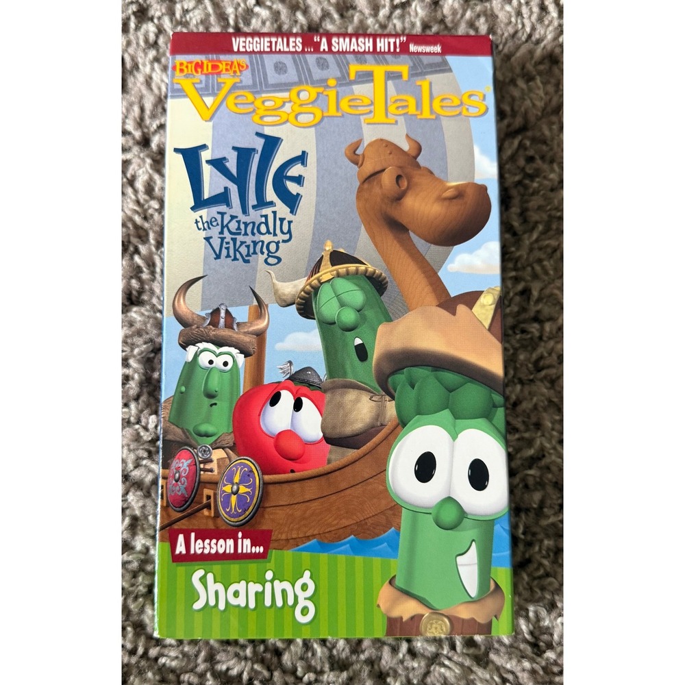VeggieTales Lyle the Kindly Viking Kids VHS Tape on Sharing